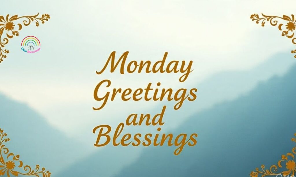 Monday greetings and Blessings