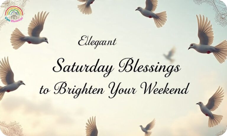 1000+ Elegant Saturday Blessings to Brighten Your Weekend