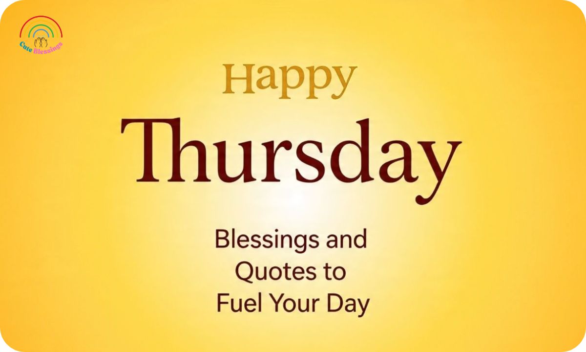1000+ Happy Thursday Blessings and Quotes to Fuel Your Day