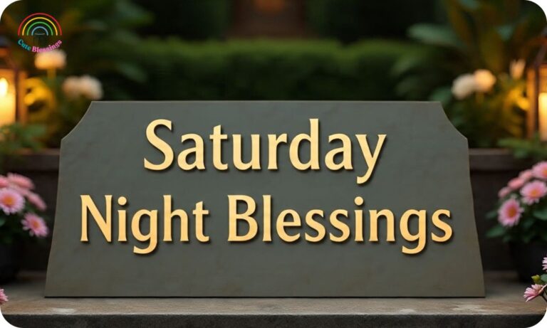 1000+ Saturday Night Blessings | A Time for Quiet Reflection