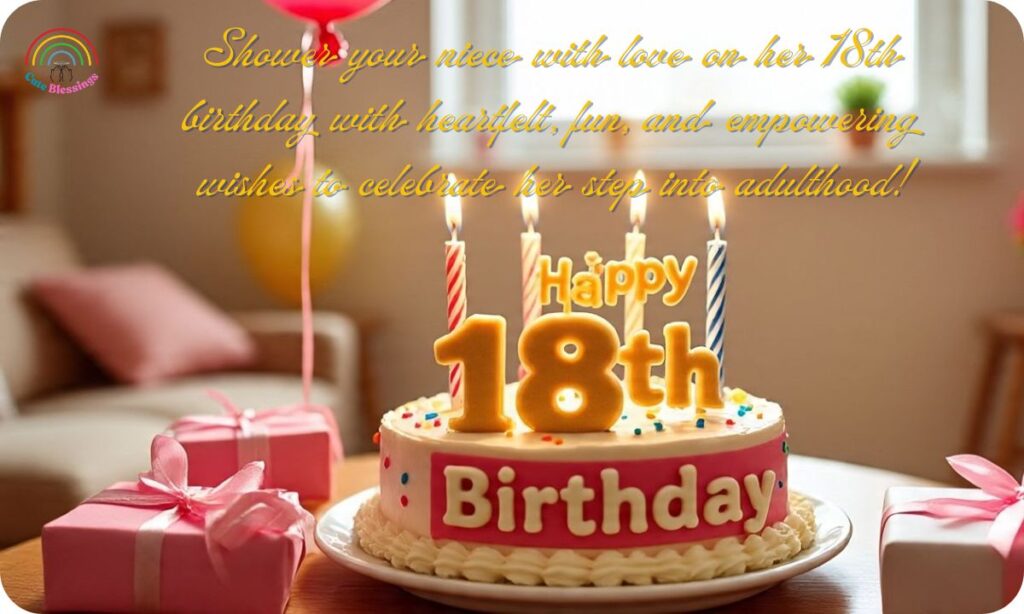 Shower your niece with love on her 18th birthday with heartfelt, fun, and empowering wishes to celebrate her step into adulthood!
