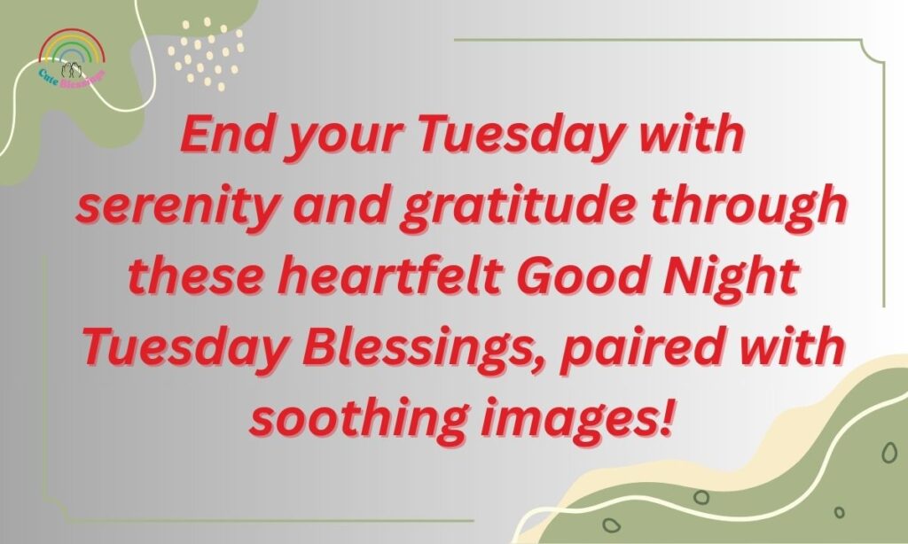 Good Night Tuesday Blessings