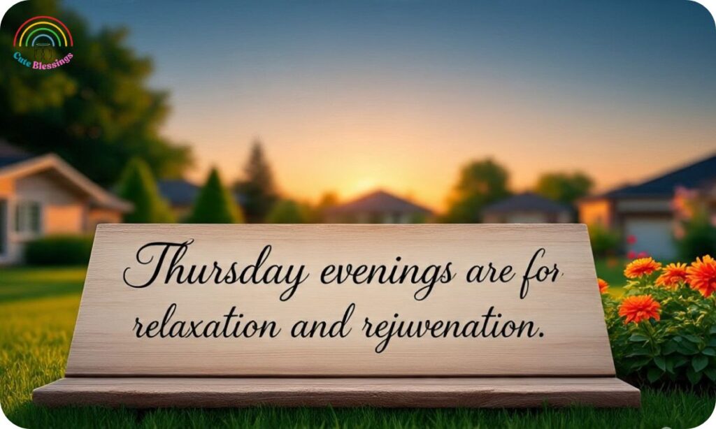 Thursday Evening Images and Quotes