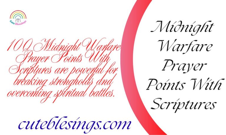 100 Midnight Warfare Prayer Points With Scriptures