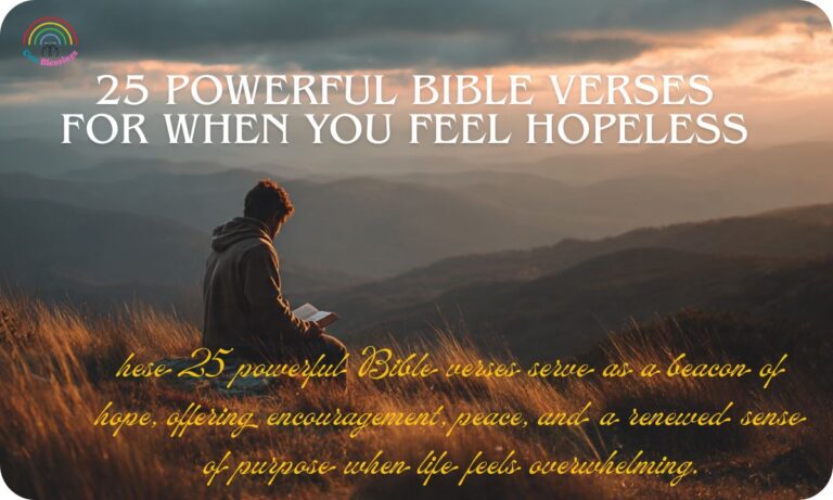 25 Powerful Bible Verses for When You Feel Hopeless
