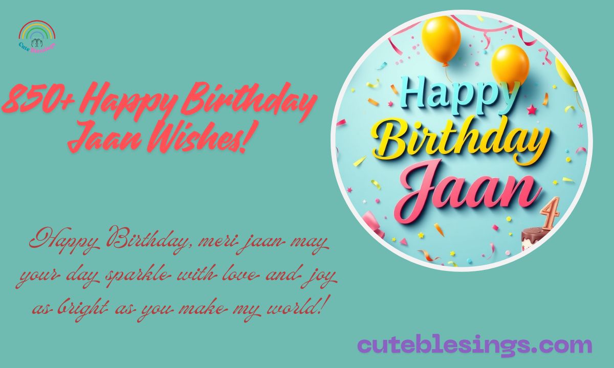850+ Happy Birthday Jaan Wishes