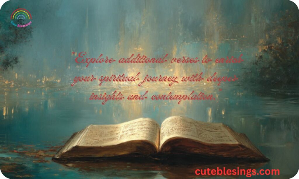 Additional Verses for Deeper Reflection