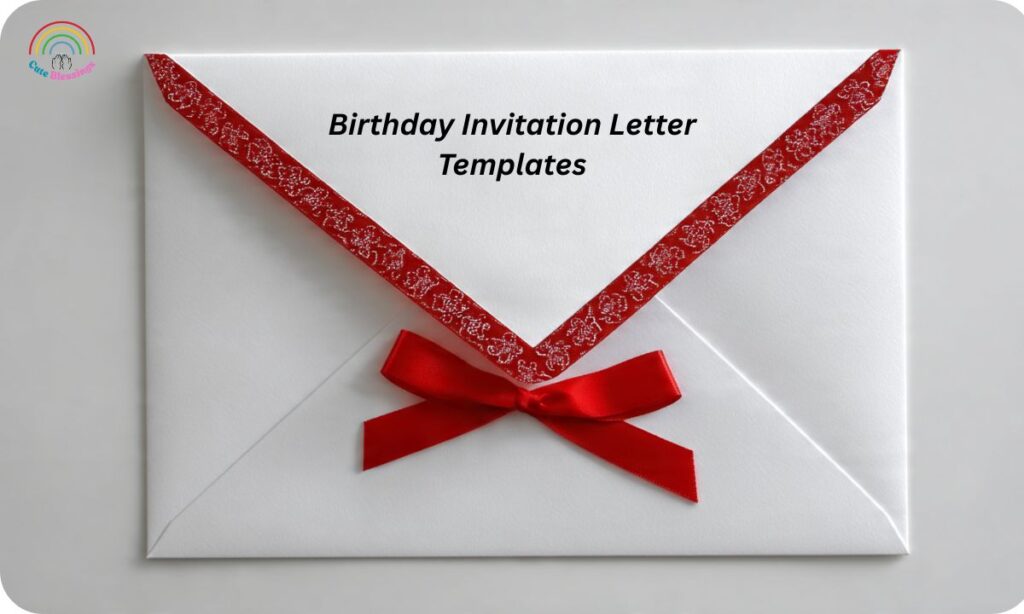 Birthday Invitation Letter Templates
