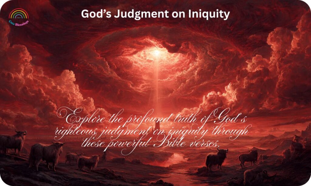 God’s Judgment on Iniquity
