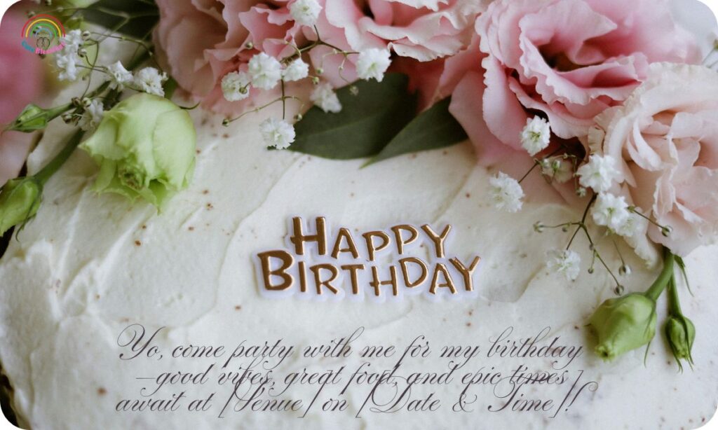 Informal Birthday Invitation Letter Sample