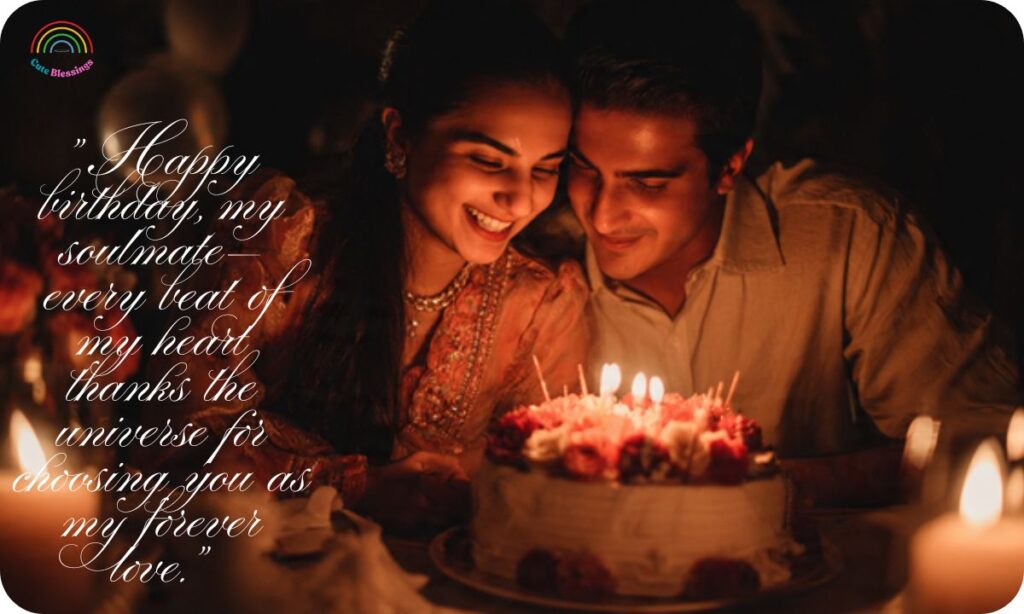 Soulmate Romantic Birthday Wishes for Husband from Wife